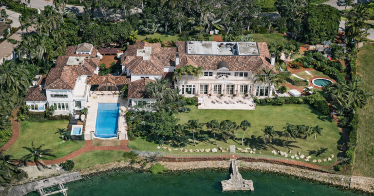 John Southard's $55 million waterfront home in Florida.