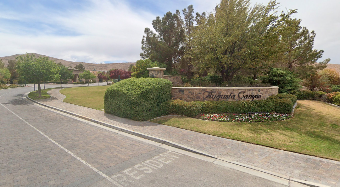 Entrance to Josh Jacobs Las Vegas home he sold.
