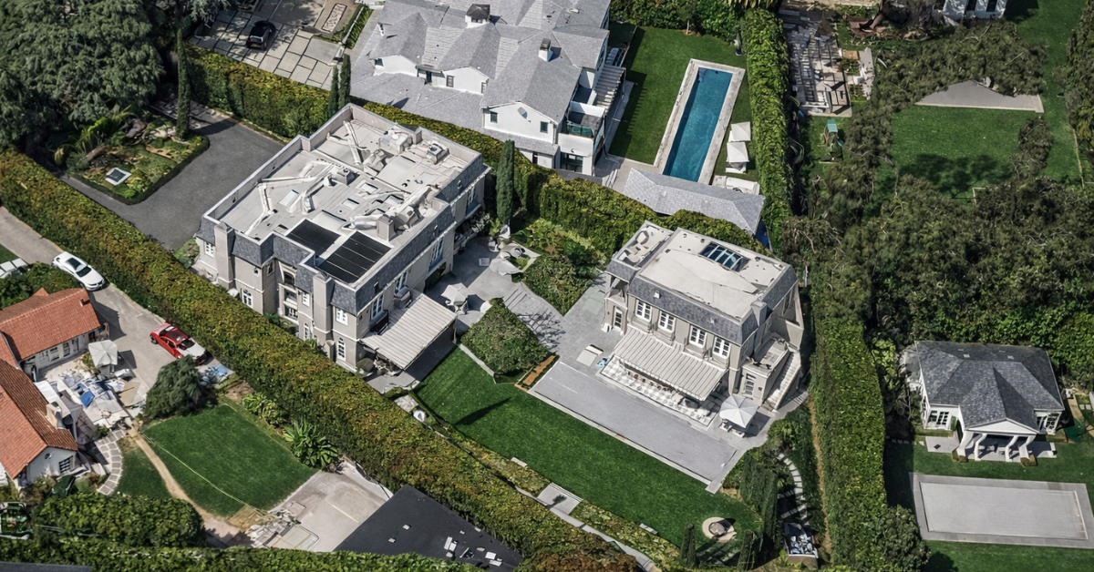 Aerial view of Tyler Ellis' Brentwood Park Home.