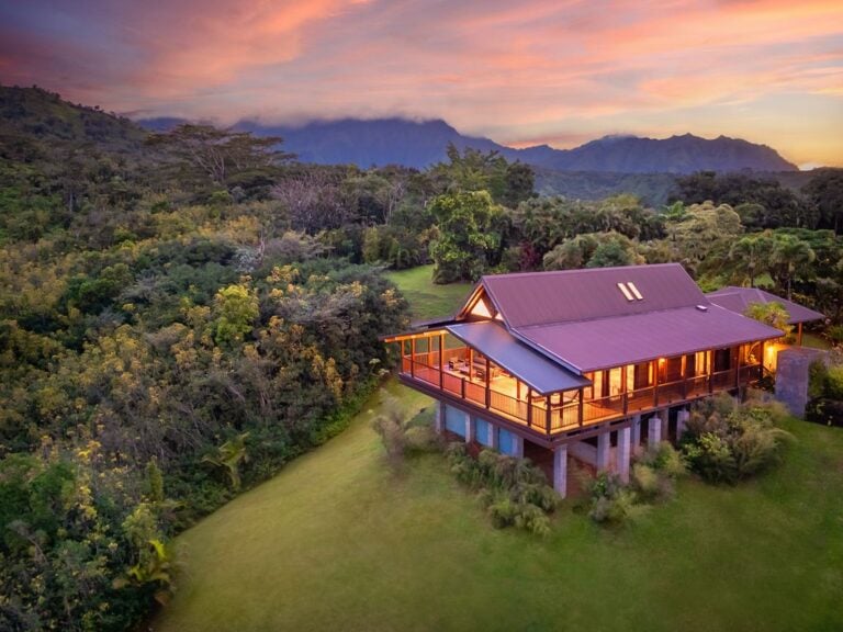 An aerial view of Dan Mindel's Kauai Estate