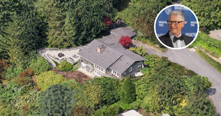 Bill Gates Medina Home aerial view.