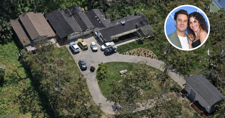 Aerial view of Cody Ko's Malibu house.