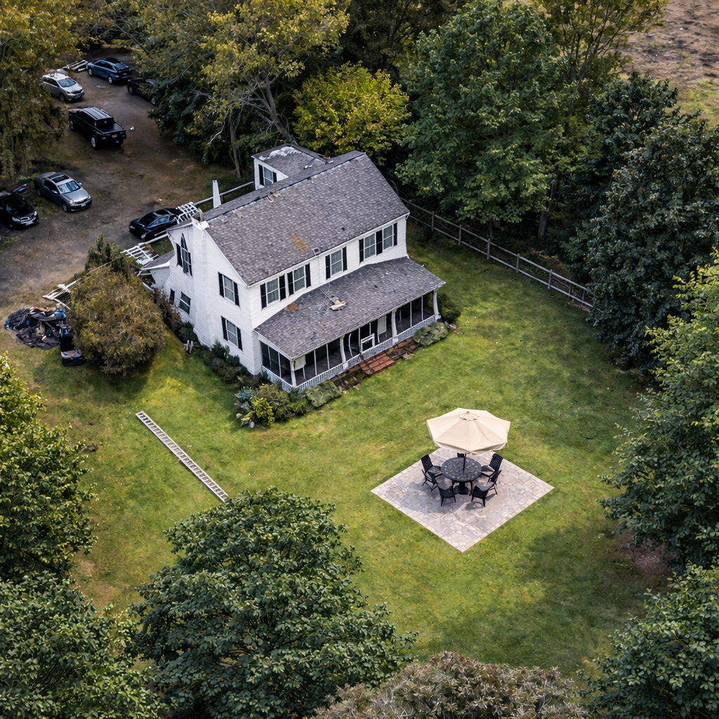 Backyard of Dawson's Creek House in North Carolina.