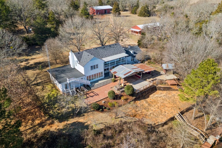 Aerial view of Miranda Lambert's Childhood Home