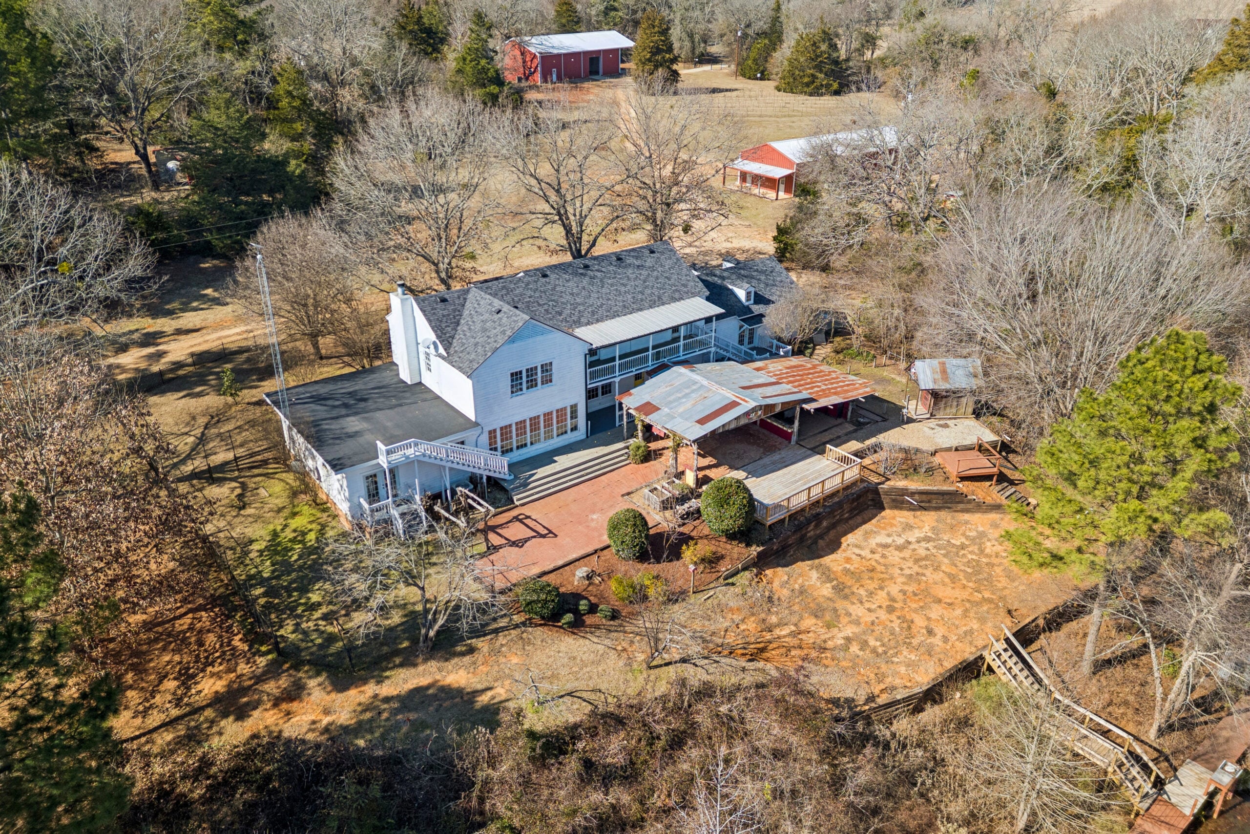 Aerial view of Miranda Lambert's Childhood Home