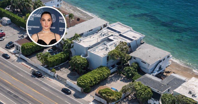 Aerial view of Gal Gadot's Malibu condo.