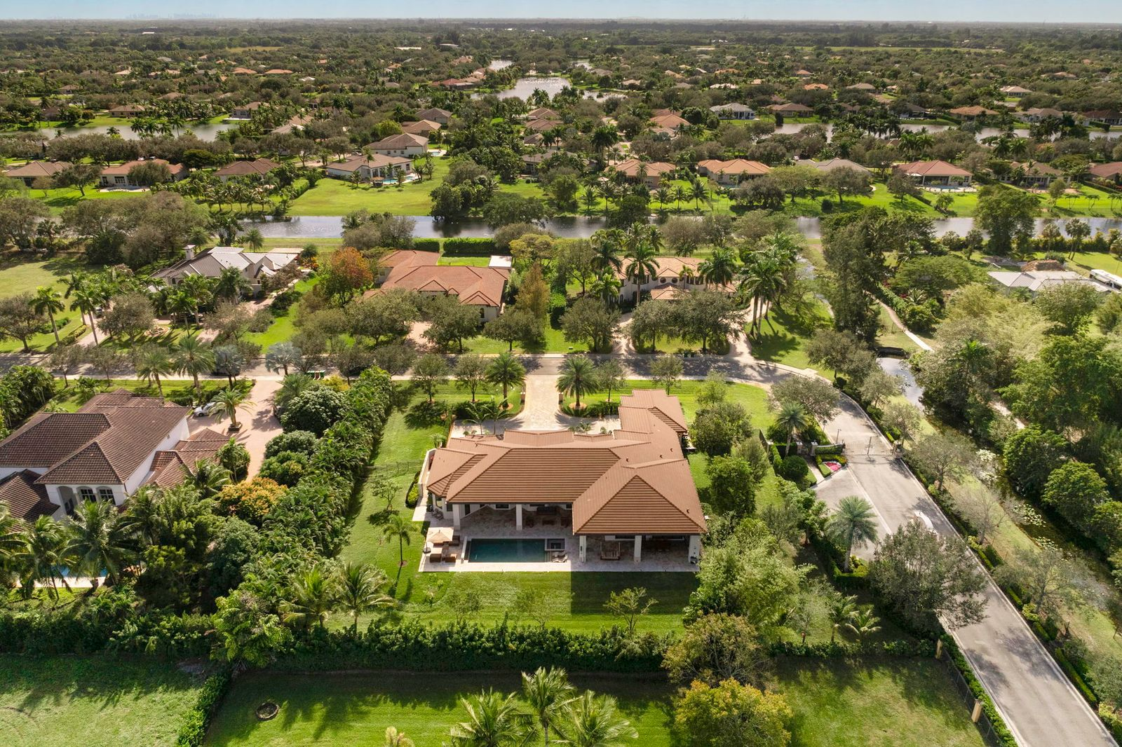 Aerial view of Sterling Shepard's new Florida home.