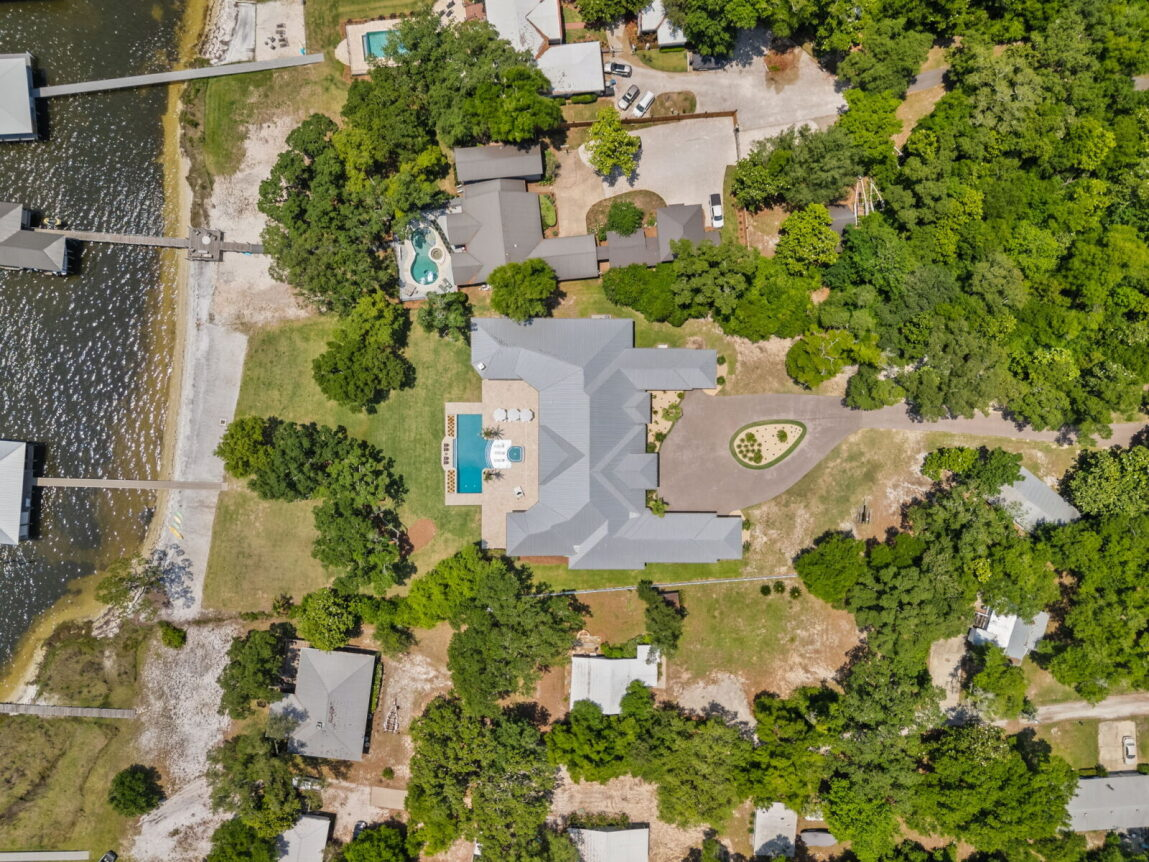 Aerial view of Matt Bryant's Alabama house.