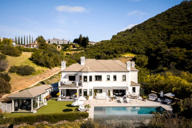 Backyard of Paul Anka’s Westlake Village Mansion
