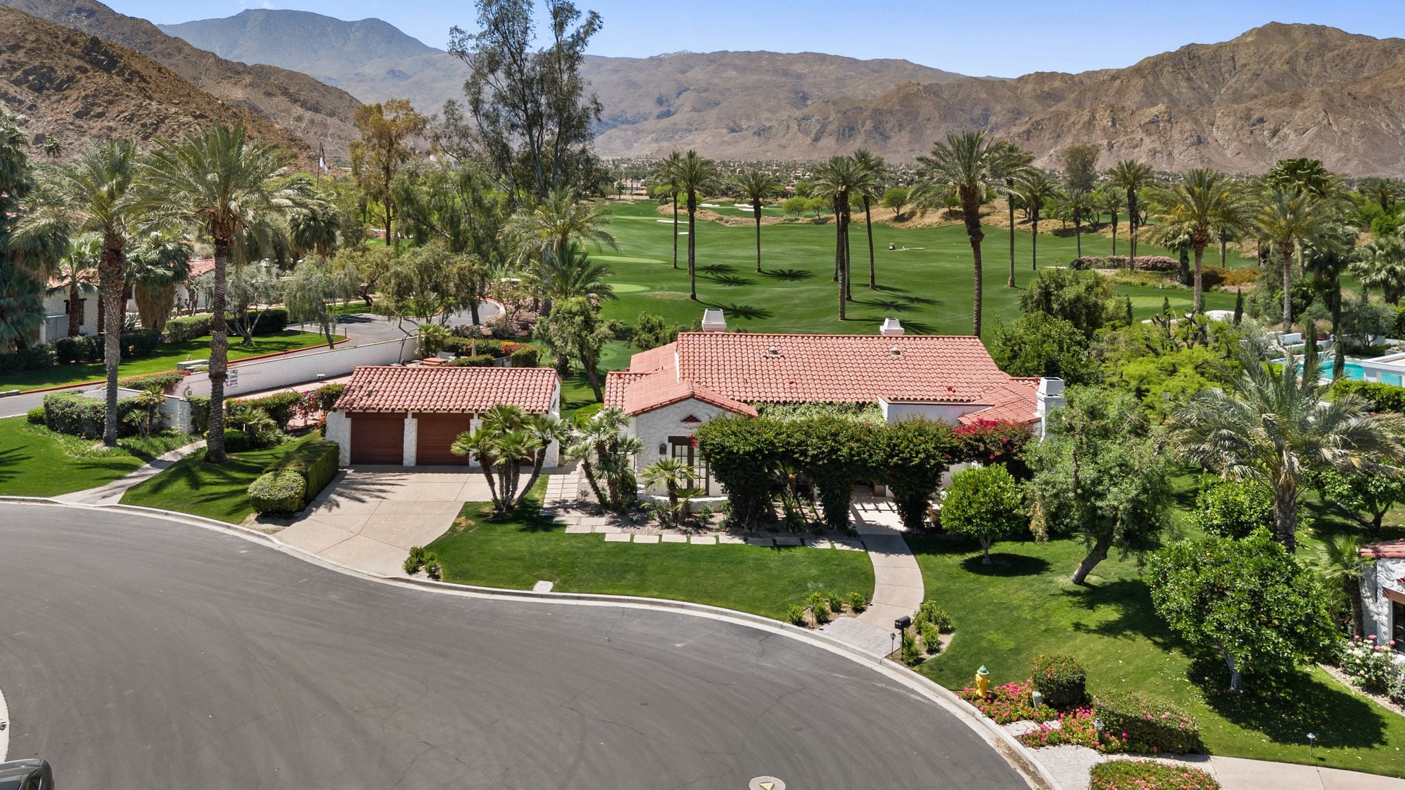 Aerial view of Arnold-Palmer's former La Quinta home.