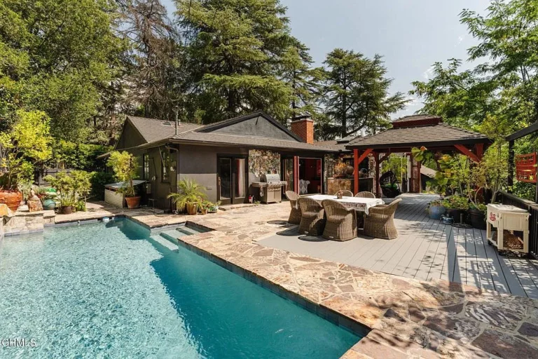 Backyard of Diane Farr's California Home