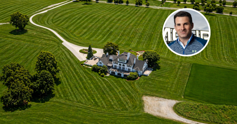 Aerial view of Kevin Plank's Sagamore Farm.