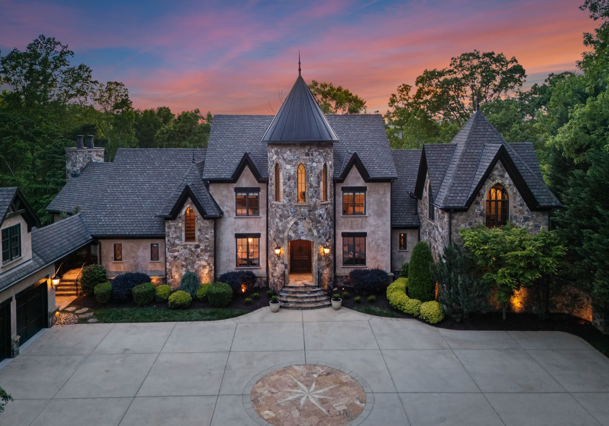 Front exterior of Martin Truex Jr.'s Tennessee home.