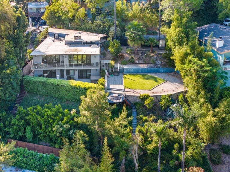 Aerial view of Ava Gardner's former Hollywood home.