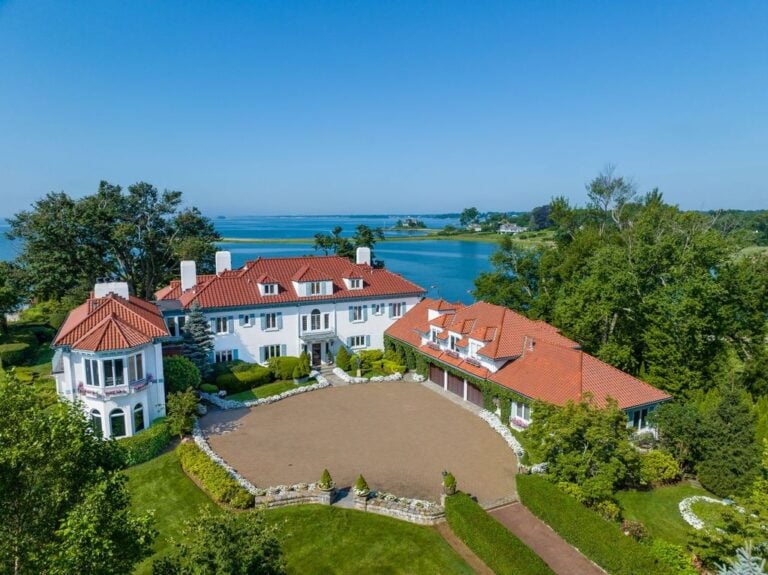 Aerial view of Kathie Lee Gifford's Greenwich estate.