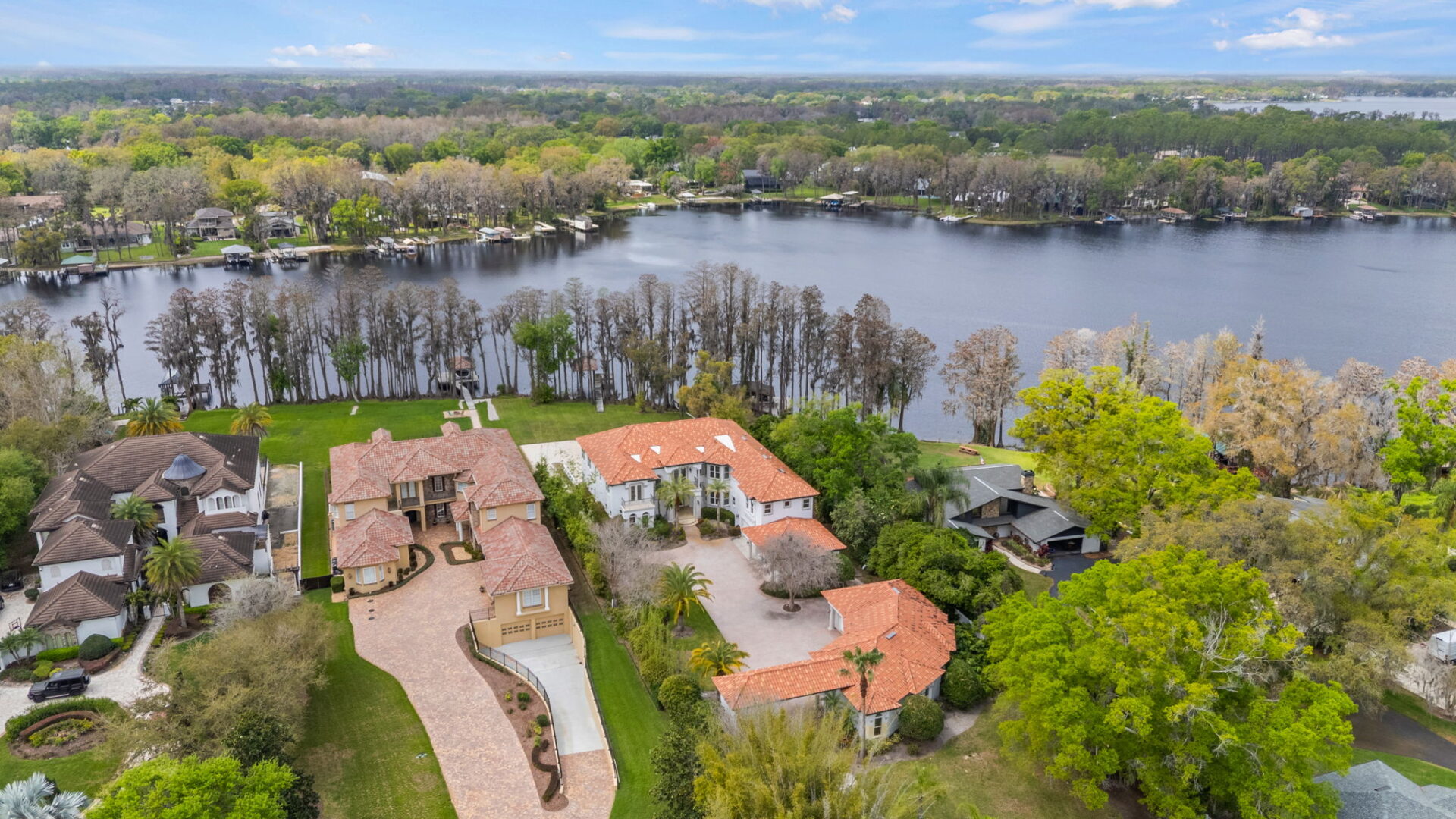 Aerial view of Antonio Brown's former Florida home.