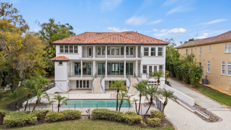 Rear view of Antonio Brown's former Florida home.