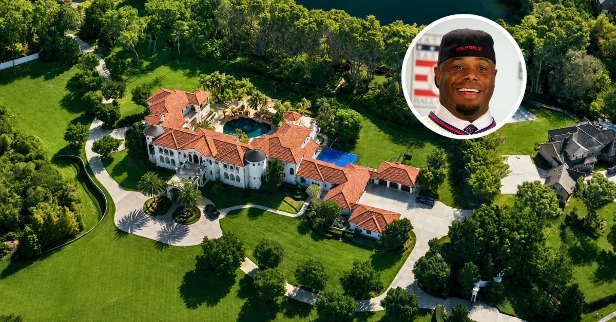 Aerial view of Ken Griffey Jr.'s Florida mansion.