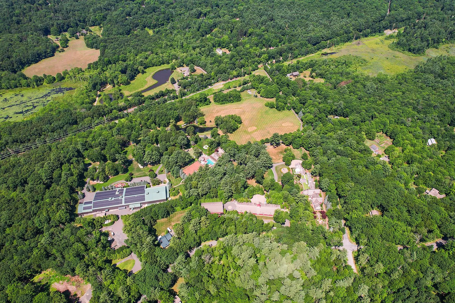 Aerial view of Juggler Meadow.
