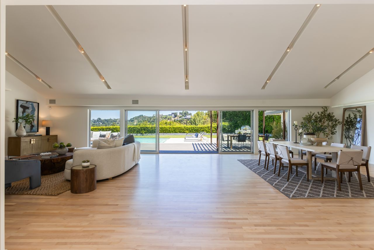 The home opens into a bright, free-flowing great room.