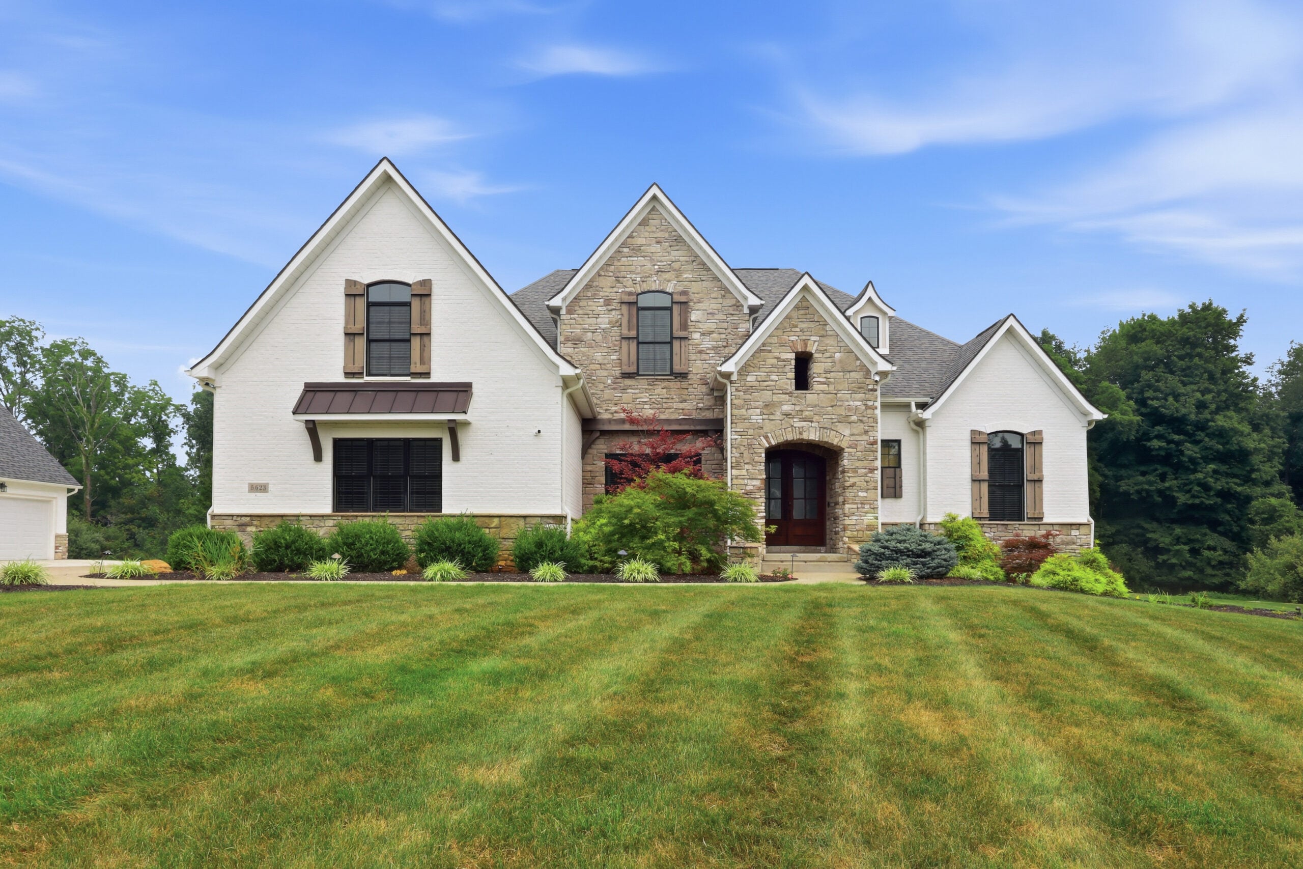Front exterior of Myles Garrett's Ohio Home.