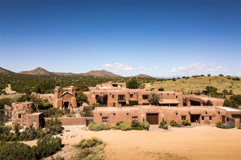 Aerial view of Jochen Zeitz's Santa Fe Estate.