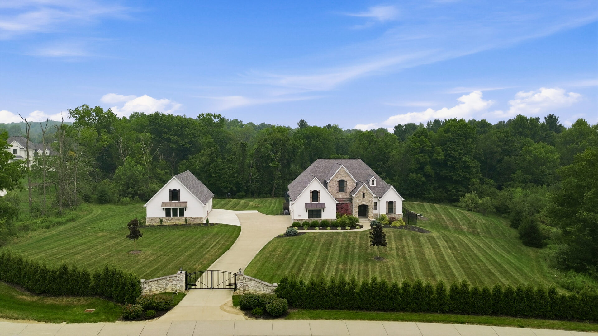 Aerial view of Myles Garrett's Ohio Home.
