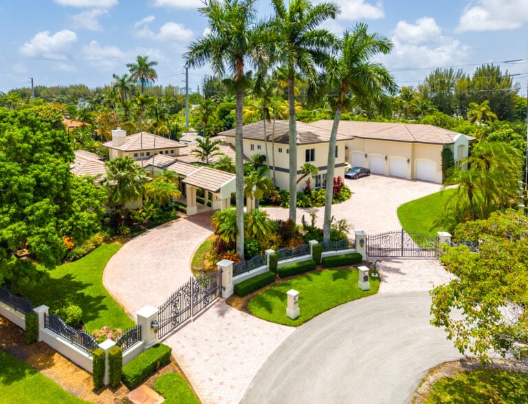 Aeral view of Swae Lee's Miami mansion.