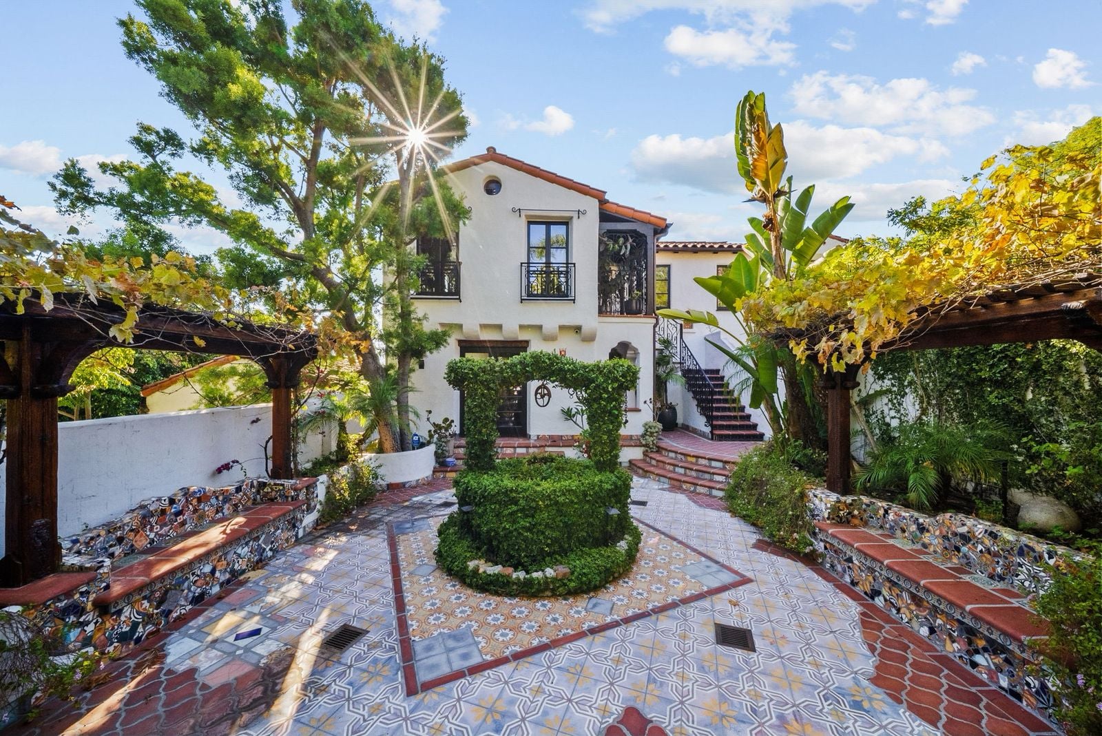 Front entrance to David Ayer's LA home.