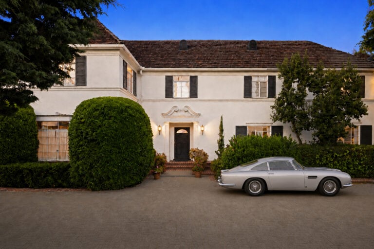 Front entrance to Pat Boone's Beverly Hills mansion.