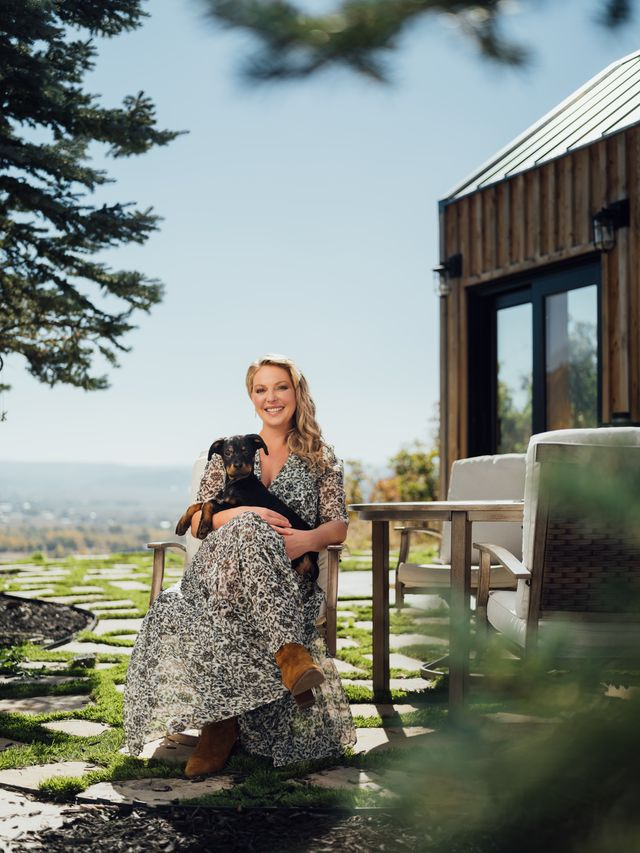 Katherine Heigl at her Utah estate.