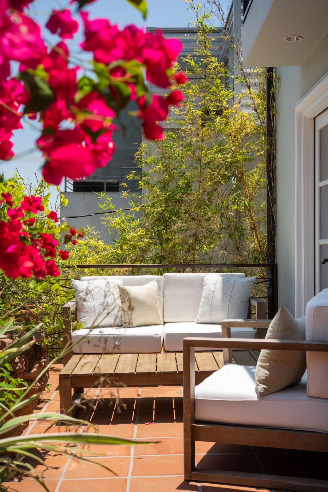 Small outdoor patio.