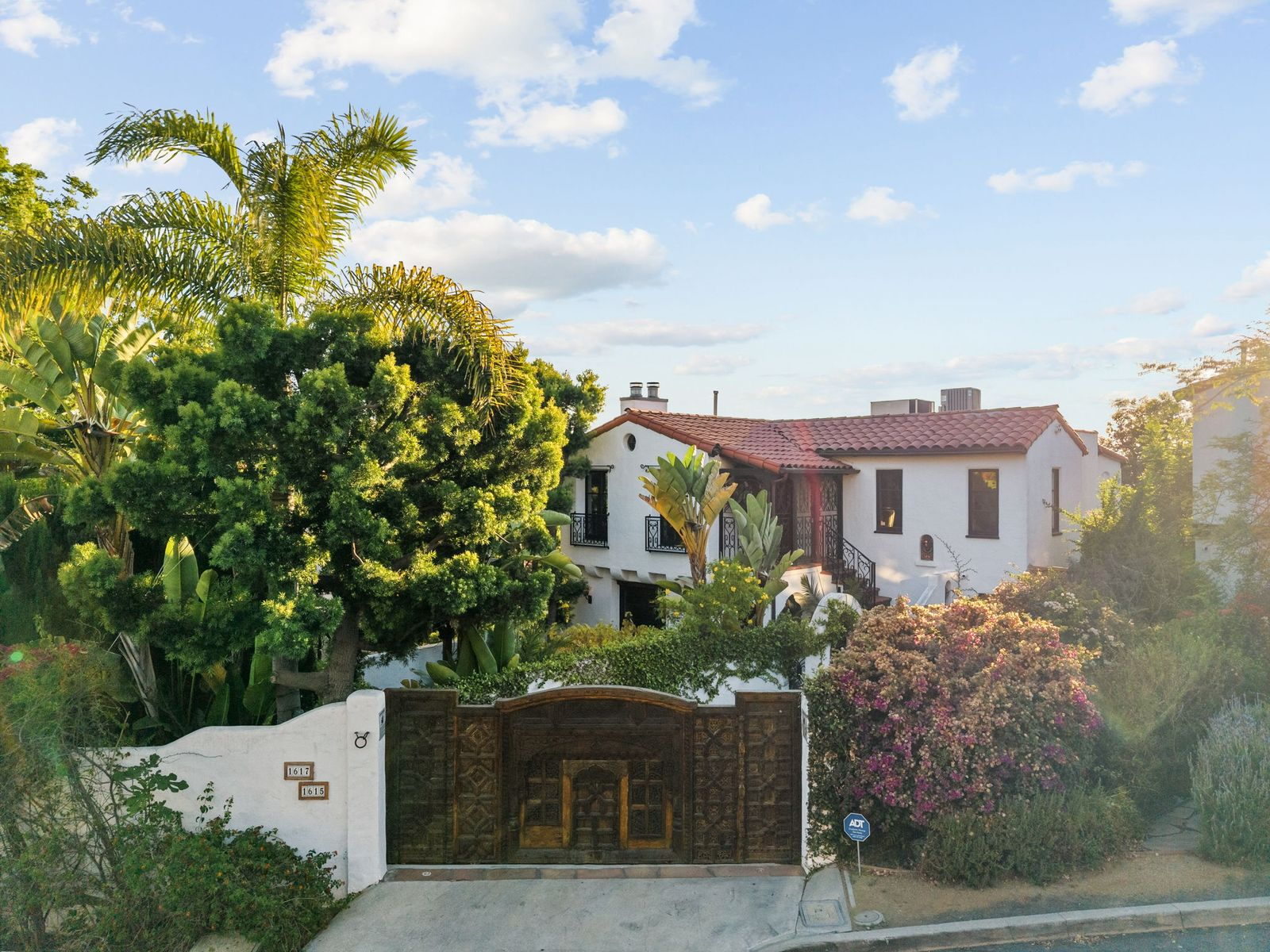 Aerial view of David Ayer's LA home.