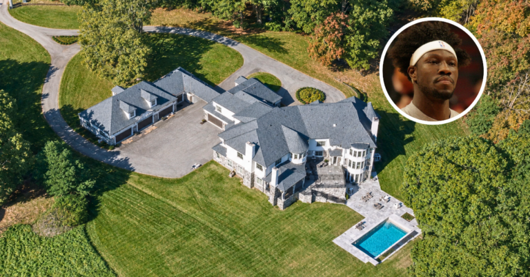 Aerial view of Ben Wallace's Virgina mansion.