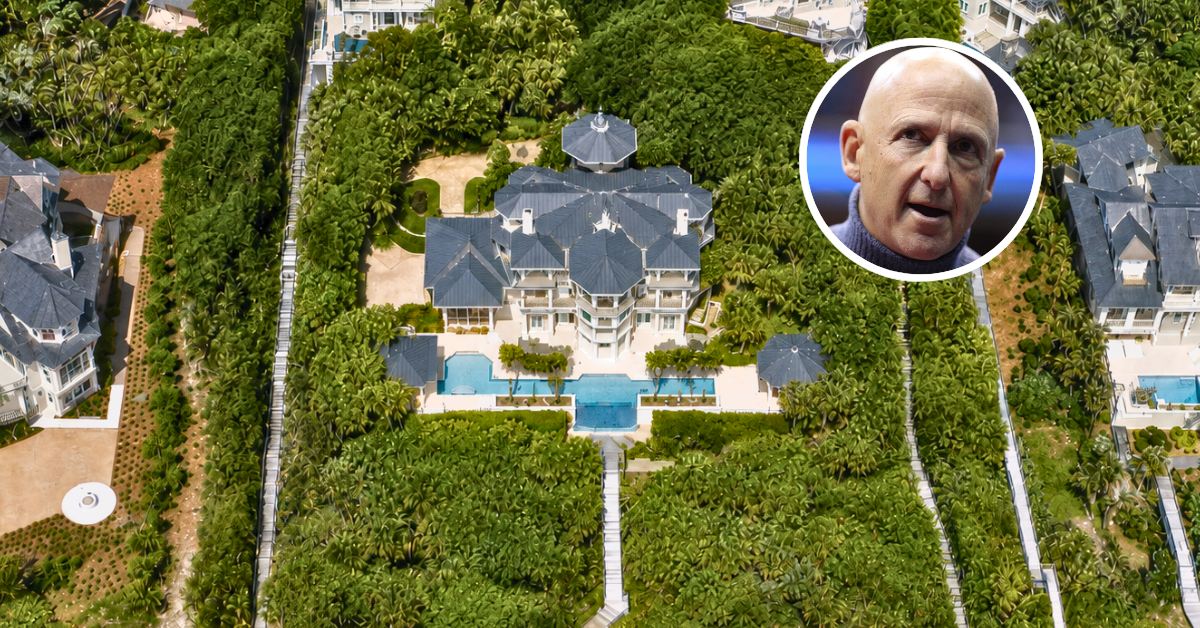 Aerial view of David Falk's South Carolina home.