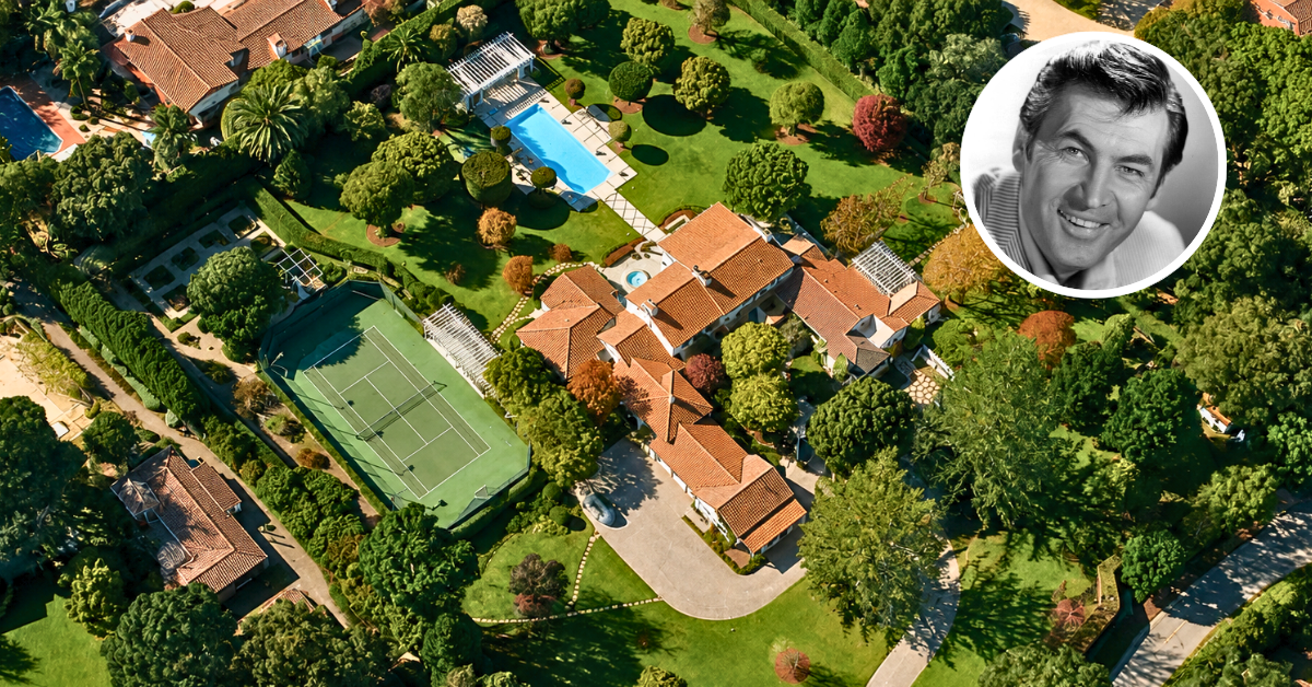 Aerial view of Fess Parker’s Santa Barbara Mansion.
