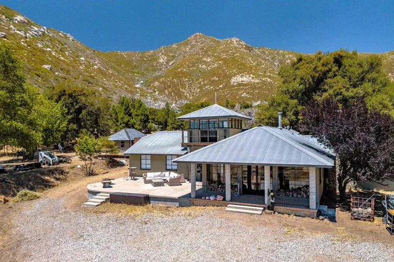 Main house at Logan Paul's California Mountain Estate.