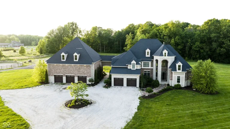 Front exterior of Michael Pittman Jr.'s Indiana estate.