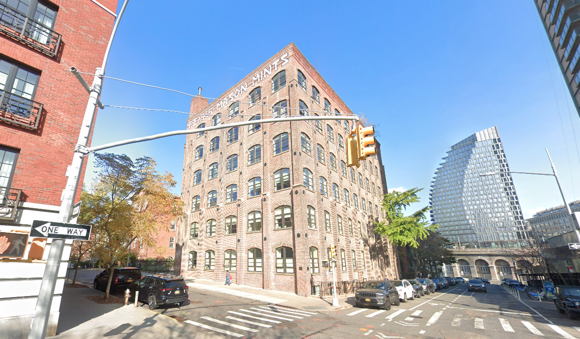 Street view of Adam Driver's sold Brooklyn loft building.