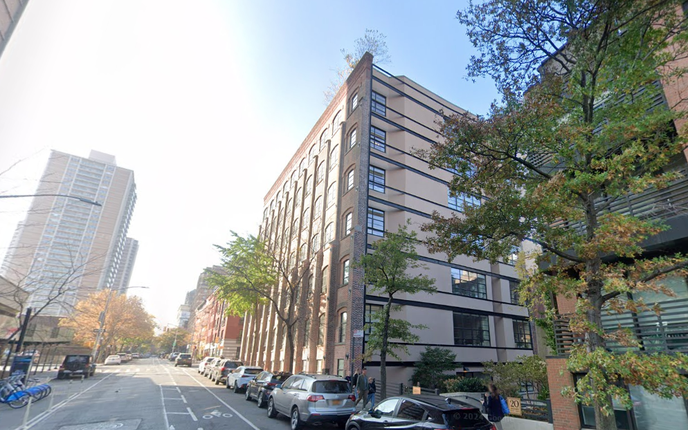 Street view of Adam Driver's sold Brooklyn loft building.
