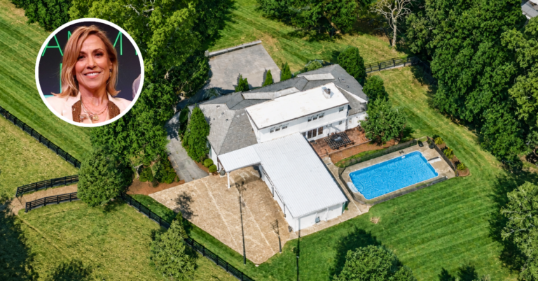 Aerial view of Sheryl Crow's recently sold Nashville Estate.