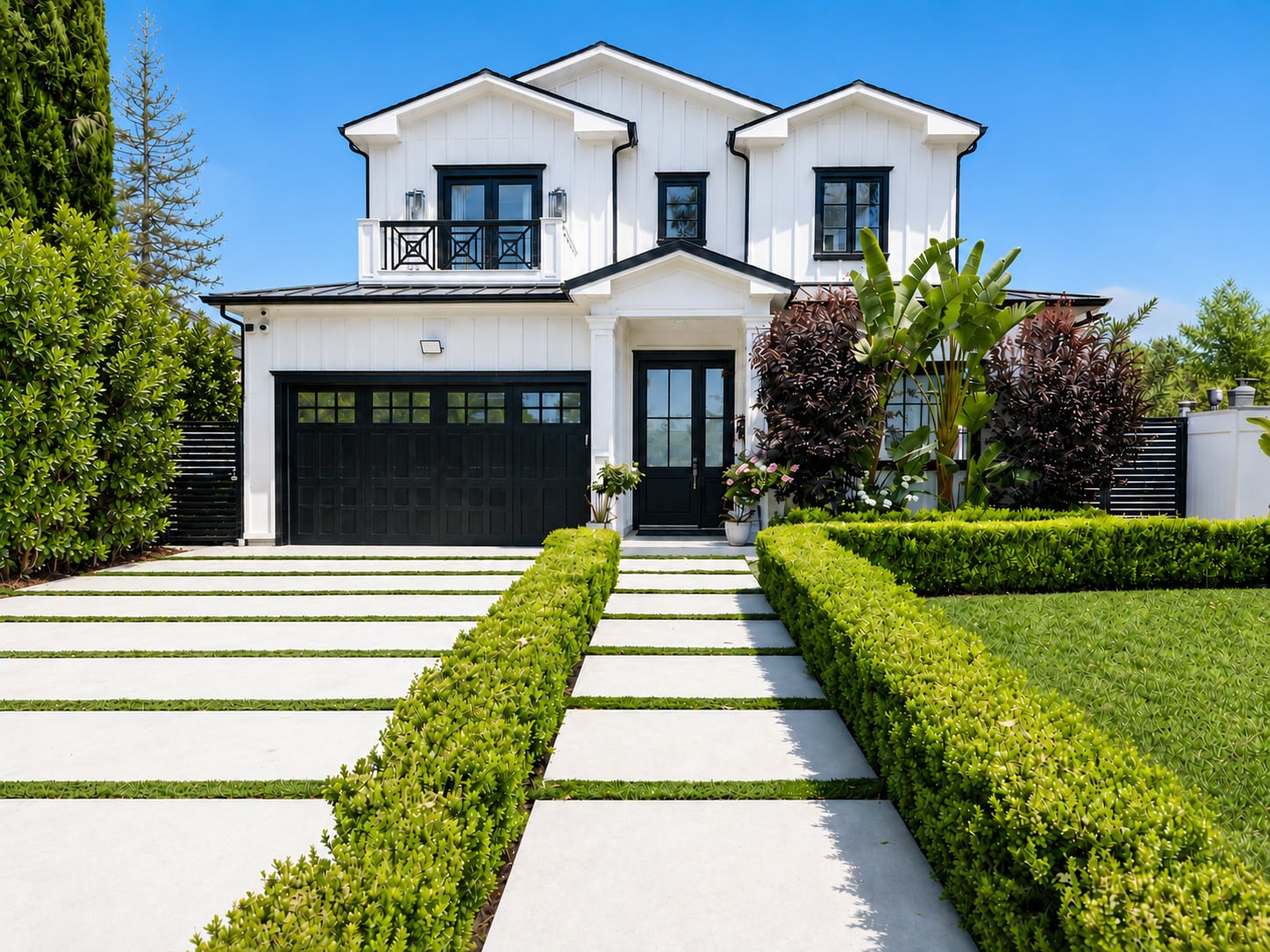 Front exterior at Winnie Harlow’s Former Tarzana Home.