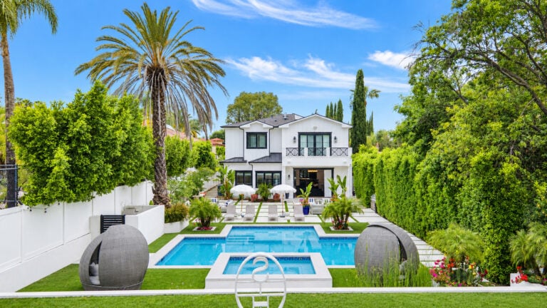 Backyard at Winnie Harlow’s Former Tarzana Home.