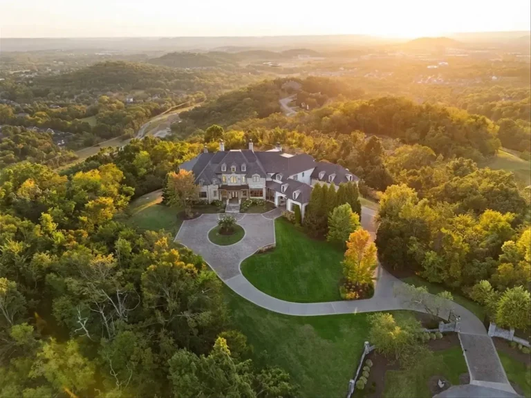 Aerial view of Dave Ramsey's former Franklin home.