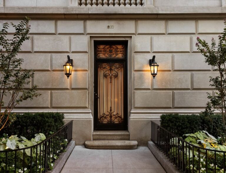 Front door entrance to David Murdock’s Duplex Apartment.