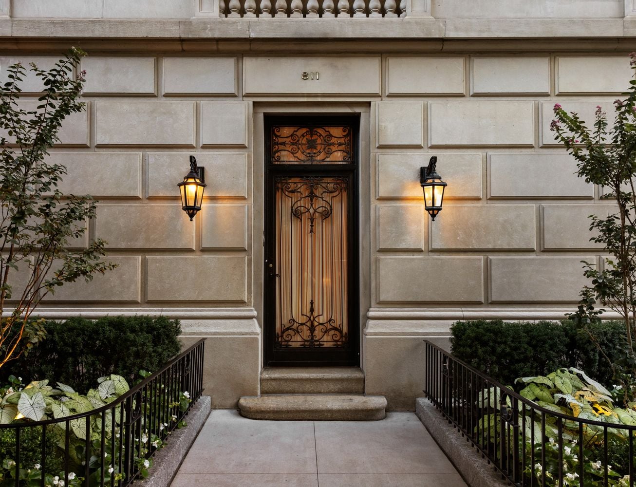 Front door entrance to David Murdock’s Duplex Apartment.