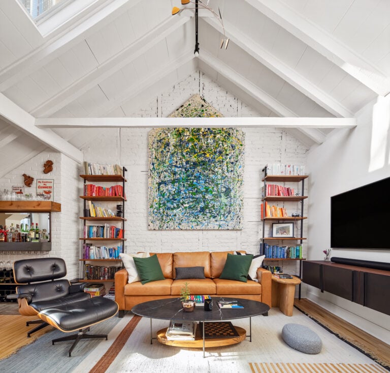 Living room in Jackson Pollock's former Manhattan Condo.