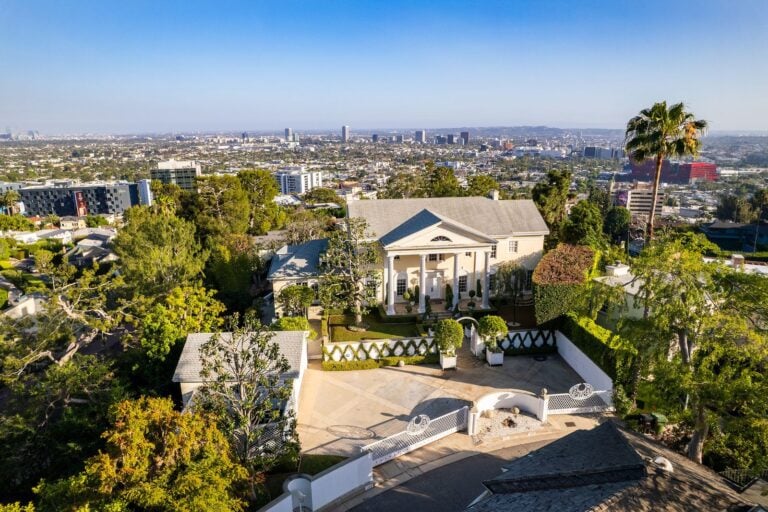 Aerial view of Richard Simmons' Final Hollywood Hills Home.