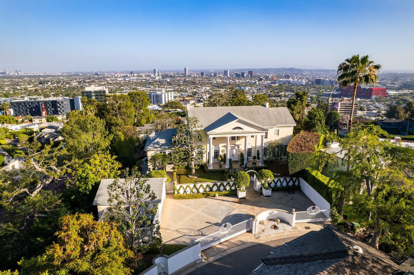 Aerial view of Richard Simmons' Final Hollywood Hills Home.