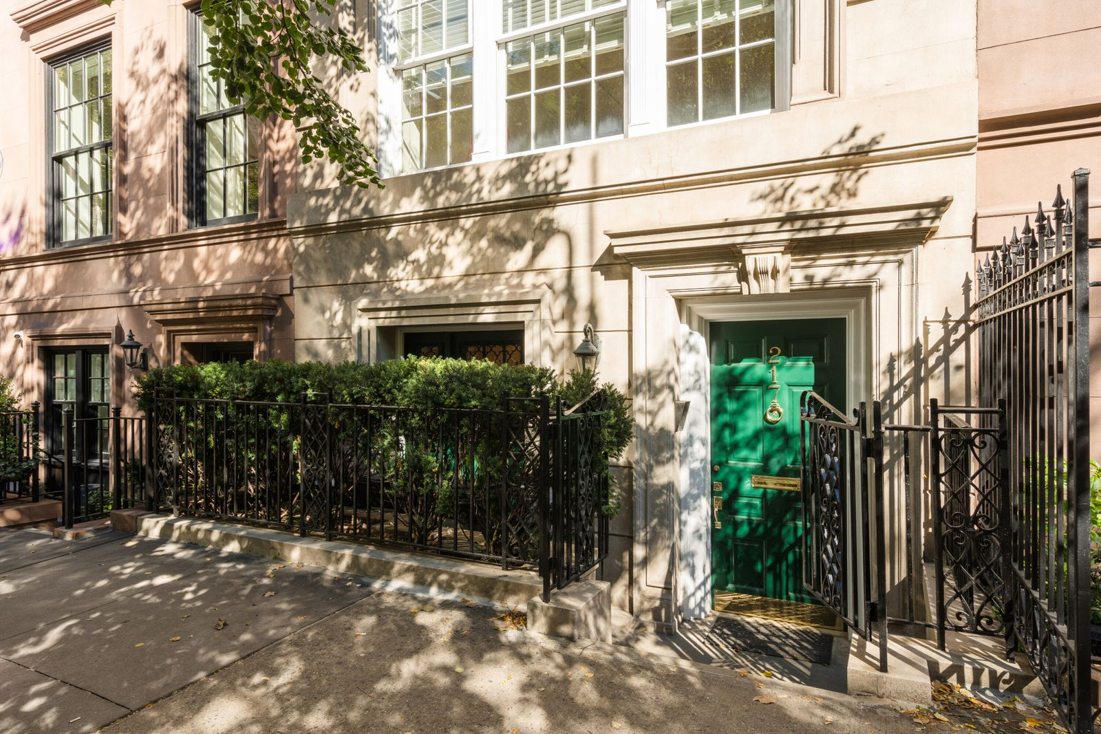 Outside entrance to Montgomery Clift's former New York City townhouse.